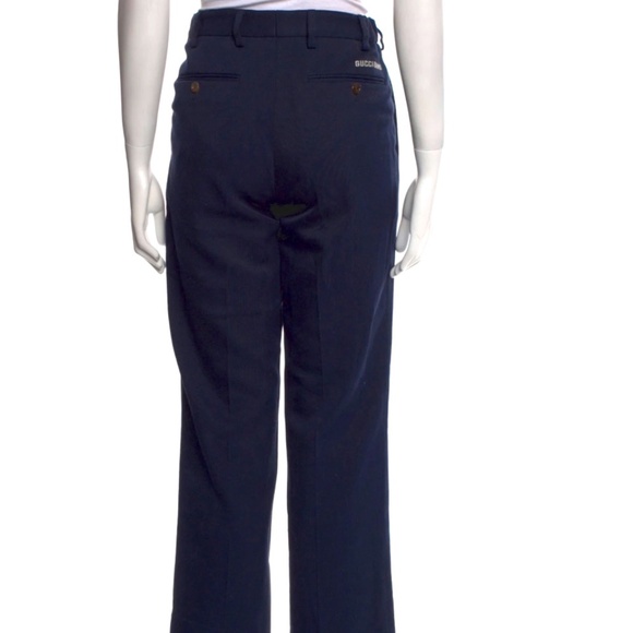 Gucci 2020 womens navy straight leg pants